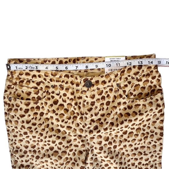 NWT Style & Co Skinny Curvy Fit Mid Rise Tummy Control Animal Print Jeans Size 4 - Picture 3 of 11